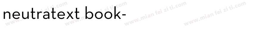neutratext book字体转换